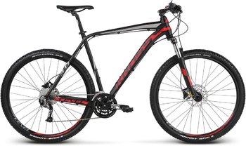 Велосипед MTB Kross Level 3.0 27.5 black/red/silver matte (2018)