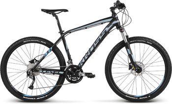 Велосипед MTB Kross Level 3.0 27.5 black/steel/blue mattete (2018)