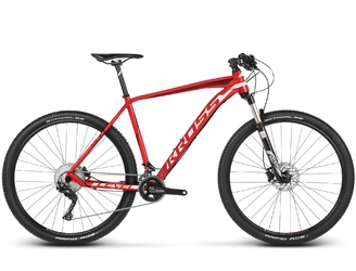 Велосипед MTB Kross Level 9.0 red/white/burgundy glossy (2018)