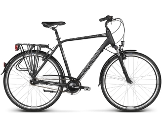 Дорожный велосипед Kross Trans 6.0 black/silver matte (2018)