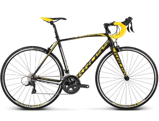 Шоссейный велосипед Kross Vento 3.0 black/yellow/white matte (2018)