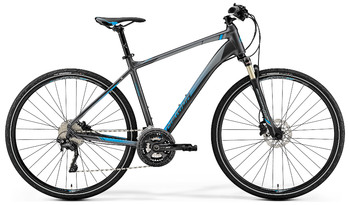 Городской велосипед Merida Crossway XT Edition DarkSilver/Blue  (2019)