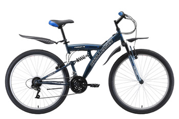 Велосипед двухподвес Challenger Mission FS 26 синий/белый/голубой  (2019)