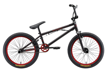 Велосипед BMX Stark Madness BMX 2 чёрный/красный (2019)