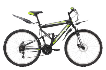 Велосипед двухподвес Challenger Desperado Lux черный/зеленый (2016)