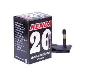 Камера для велосипеда Kenda 26x1.75-2.125 (47/57-559) прямой авто ниппель 35/48мм (2023)