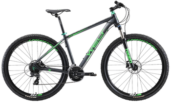 Велосипед MTB Welt Rockfall 1.0 29 matt grey/green  (2019)