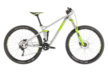 Велосипед двухподвес Cube STEREO 120 PRO 29 silver/green (2019)