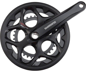 Система шатунов Shimano Tourney FC-A070, 2x7/8 скоростей 34/50T (2020)