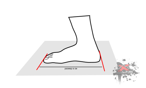 Измерение длины стопы