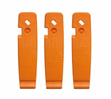 пластиковые с крючками, 3 шт., оранжевые