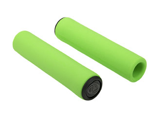 Ручки на руль Author AGR SILICONE ELITE силиконовые, 130 мм, Green-Neon (2020)