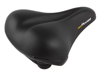 Седло комфортное Velo Elastomer размер 264х220мм эластомер. спец. наполн. пружины, черное (2021)