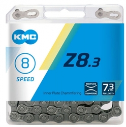 Цепь для велосипеда KMC  Z-8.3 на 114звеньев, с замком в комплекте серая 6-8скор (2021)