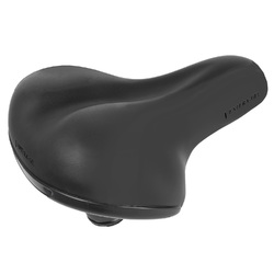 Седло комфортное  Ventura Elastomer Gel 254х208мм пружинно-эластомерное + гель, черное (2021)