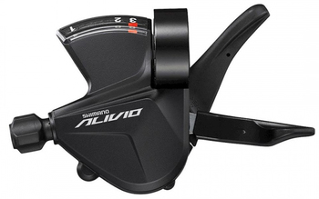 Шифтер Shimano Alivio M3100-L на 3 скорости, крепление на хомут (2021)