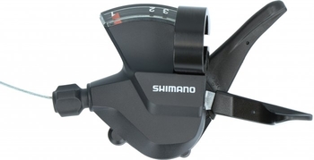 Шифтер левый Shimano Altus M315 на 3 скорости, трос 1800мм, крепление на хомут (2023)