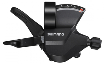 Шифтер правый Shimano Altus M315 на 7 скоростей, длина троса 2050мм, крепление на хомут (2023)