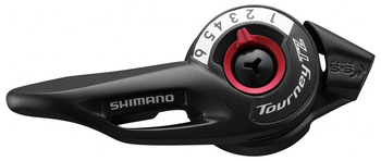 Шифтер Shimano TZ500 на 6 скоростей, правая (2022)