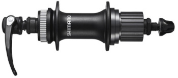 Втулка задняя Shimano FH-MT500-B, 28 отв, 12 ск, под QR, OLD 141 мм, крепление кассеты MicroSpline (2021)