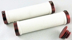 CL0201 резиновые 130мм с 2 фиксат. бело-красные анодир.