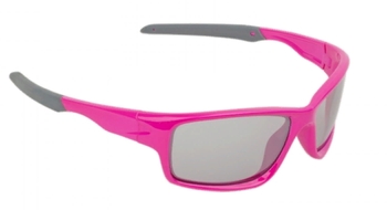 Велосипедные очки Author ДЕТСКИЕ солнцезащ кат.2 100% защита от UV, зеркал повер.ударопроч. поликарбонат. неоново-розовая оправа  (2021)