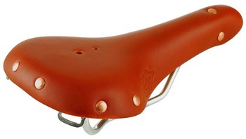 Седло SELLE MONTE GRAPPA SMC1 РЕТРО комфорт 252х170мм из натуральной кожи, HANDMADE, хромирован. пружины, коричневое (2021)