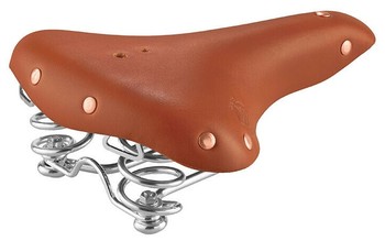 Седло SELLE MONTE GRAPPA SMC2 РЕТРО комфорт 260х210мм из натуральной 3х слойн. кожи, HANDMADE хромирован. коричневое (2021)