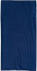 Бандана M-Wave дышащий полиэстер с микрофиброй, 24х48 см, безшовная, сине-черные квадраты (2021)