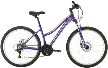 Велосипед МТВ Stark Luna 26.2 D фиолетовый/серебристый (2021)