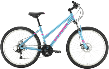 Велосипед МТВ Stark Luna 26.1 D голубой/розовый (2021)