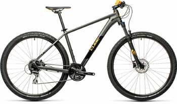 Велосипед MTB Cube AIM RACE 29 darkgrey´n´orange (2021)