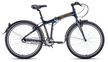 Городской велосипед Forward Tracer 26 3.0 Синий/Оранжевый (2021)