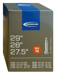 Камера для велосипеда Schwalbe SV19 27.5x1.75-2.4 ниппель presta (вело) (2021)