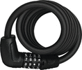 Tresor 6512C/180см SCMU, трос 12 мм, кодовый 4-х разрядный, с кронштейном, черный