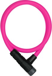 Велозамок ABUS Primo 5412K/85 см, трос, 12 мм, на ключ, класс защиты 3/15, 320 гр, розовый (2021)