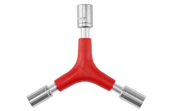 Ключ Y-образный TRIX KL-9734A, торцевые головки 8/9/10мм, серебристо-красный (2021)