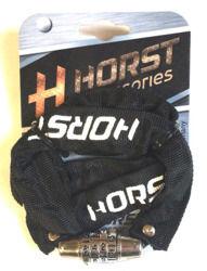 Велозамок Horst цепь (4 разряда), 2,2х800 мм, кодовый, черный (2021)