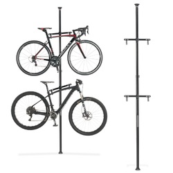 Стойка распорная для хранения 2-х велосипедов ARISTO телескопическая 2,5-4,1 метра, черная (2022)