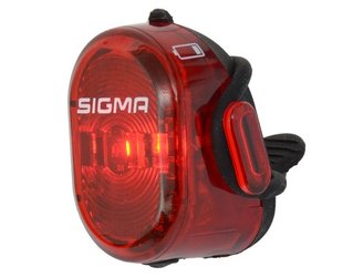 Фонарь задний Sigma NUGGET II FLASH, 3 режима, зарядка через USB (2021)