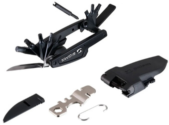Мультиключ Sigma  Pocket Tool Large, 22 предмета, с выжимкой цепи, спицевым ключом и ножом  (2021)