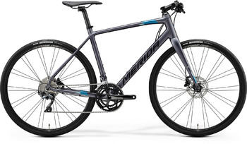 Городской велосипед Merida Speeder 500  MattAnthracite/Blue/Black (2021)