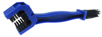 Щетка для чистки вело цепи KENLI KL-7006, с тройным обхватом, пластик, синяя (2021)