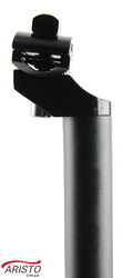 Подседельный штырь ARISTO SP-005, размер 27.2/28,6х350мм, фиксация одним болтом, алюминиевый, черный (2022)