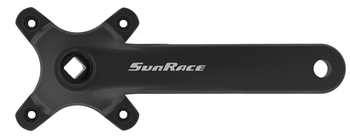 Шатуны SunRace M80X, 40T сталь, 175, цв.черный (2022)