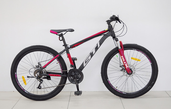 Велосипед MTB GTI MADROCK Black/Red рама 15
