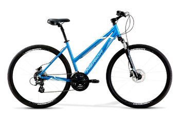 Городской велосипед Merida Crossway 10 lady Blue/WhiteGray (2022)