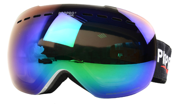 Маска горнолыжная Backside ProPro Double Lens Antifog Blue/Green Chrome (2022)