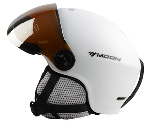 Шлем горнолыжный с визором BACKSIDE MS-99 White/Orange (2023)