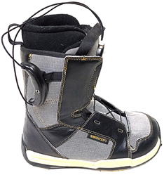 Сноубордические ботинки БУ Salomon Talapus Junior черно-серые (2012)